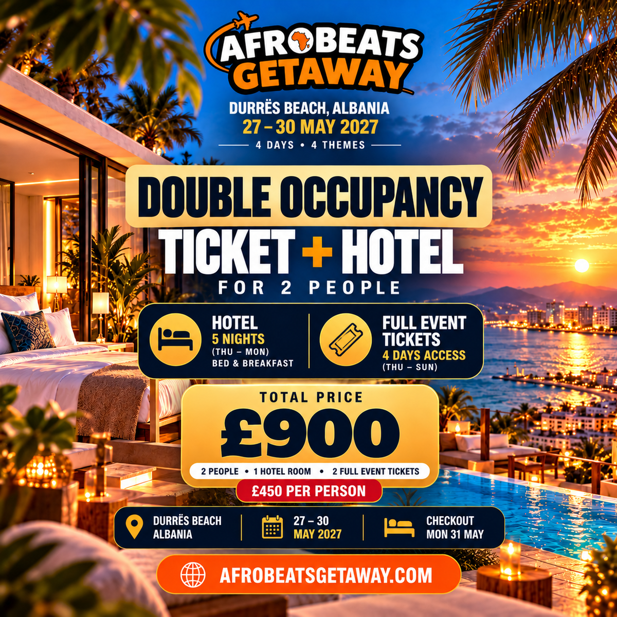 Afrobeats Getaway 2027 – Tickets